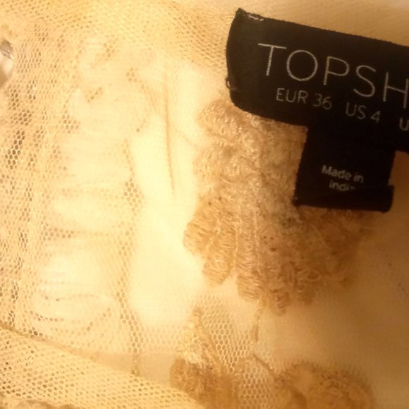 Gorgeous Topshop cream lace dress - Picture 2 of 4